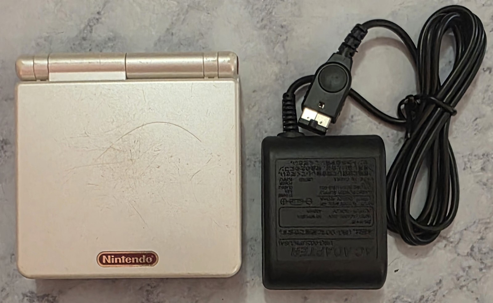 Game Boy Advance GBA SP Famicom Limited Edition System AGS 001 w/ Charger Tested