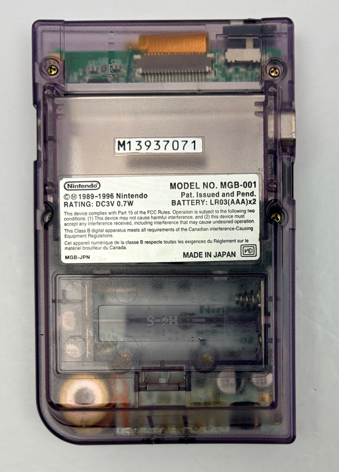 Nintendo Game Boy Pocket Atomic Purple Complete In Box *IPS Screen Upgrade*