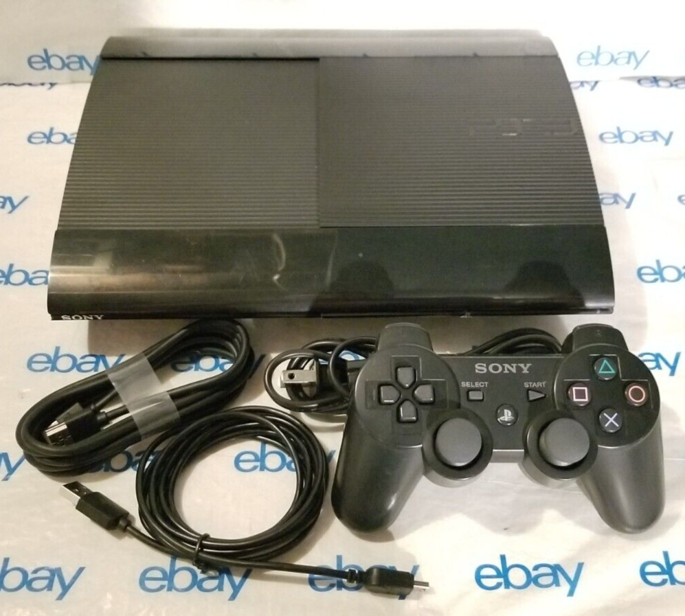 Sony PlayStation 3 PS3 Super Slim CECH-4301C 500GB Console 1 Controller