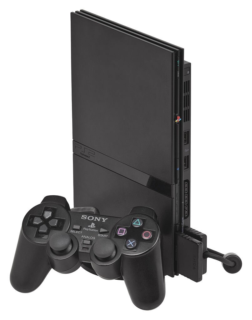 Sony PlayStation 2 PS2 Slim Black Console w/ OEM Controller +Cables (NEW LASER!)
