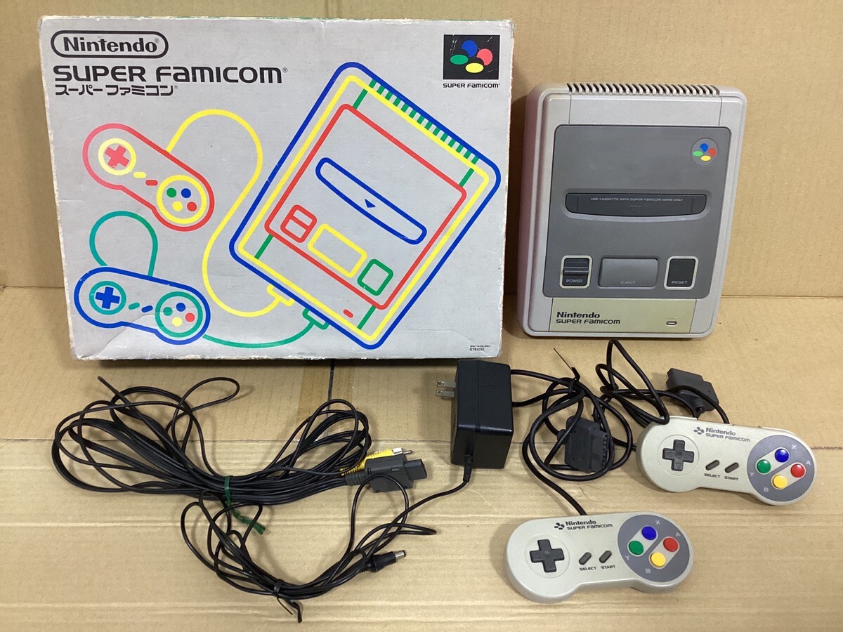 Nintendo Super Famicom SNES Console Original Box SHVC-001 Japan Ver. Working