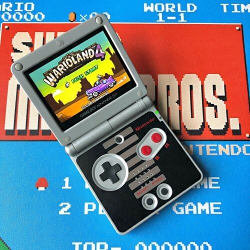 Console Nintendo Gameboy Advance SP NES Edition with IPS V2 101 backlit screen