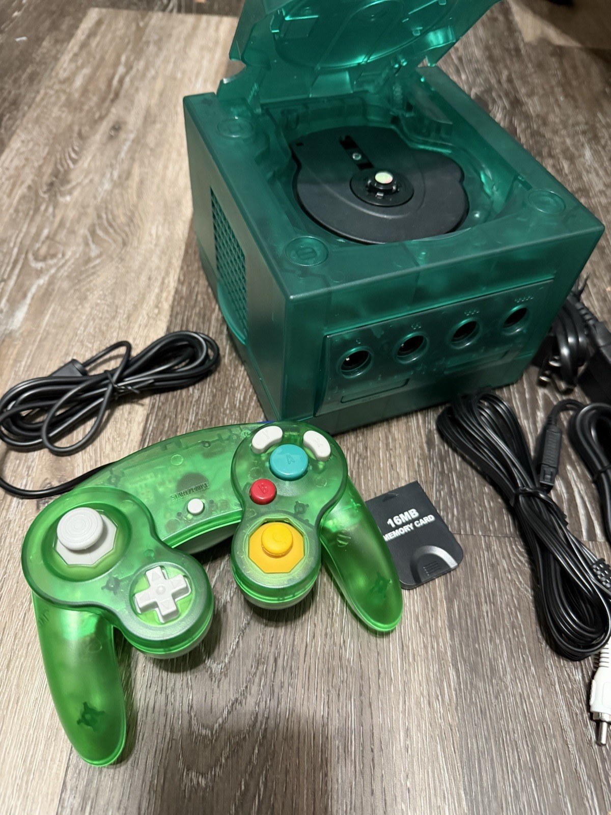 🔥 Nintendo GameCube – Translucent Emerald Green , Recapped, Bundle ‼️