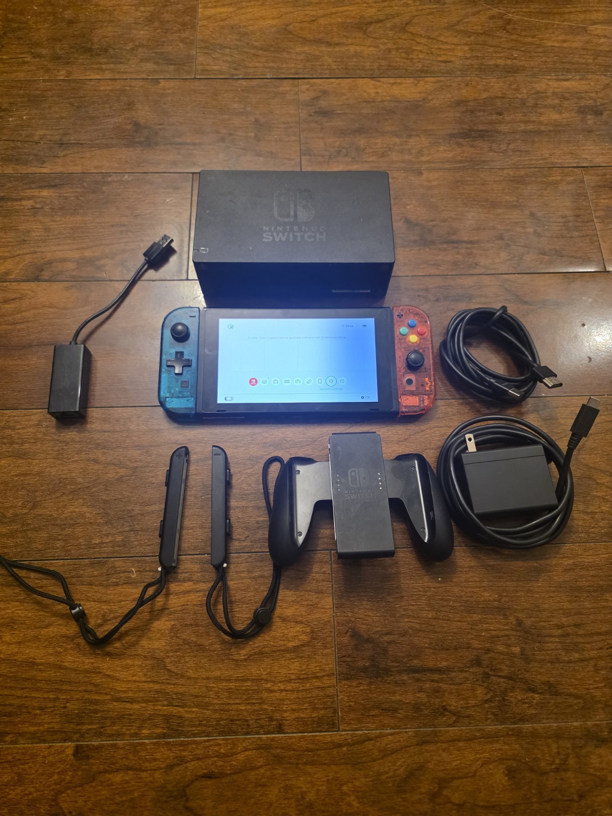 Nintendo Switch with Neon Blue and Neon Red Joy-Con (HAC-001-01)