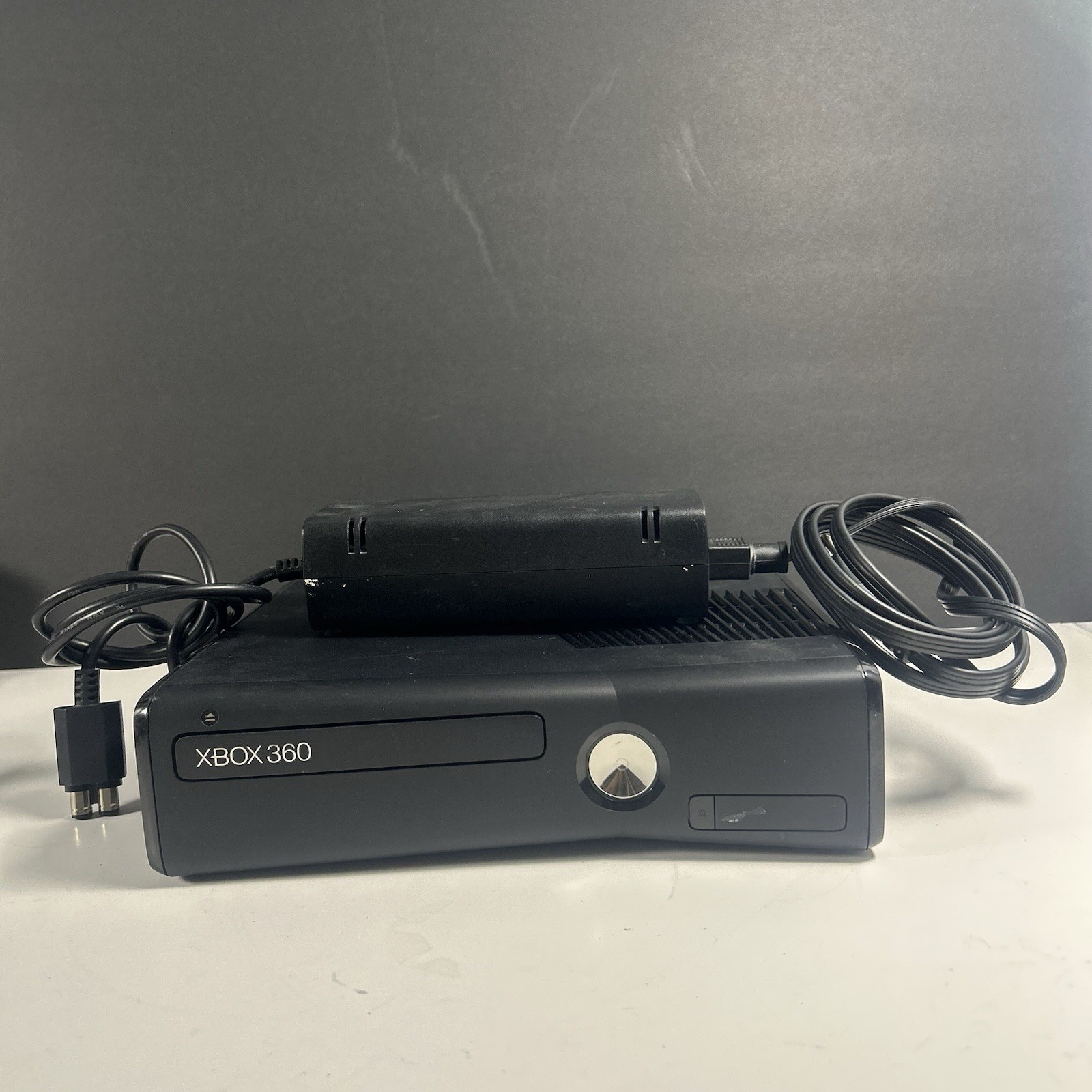 Microsoft Xbox 360 S Slim 4GB Console With Power Cable Tested Working