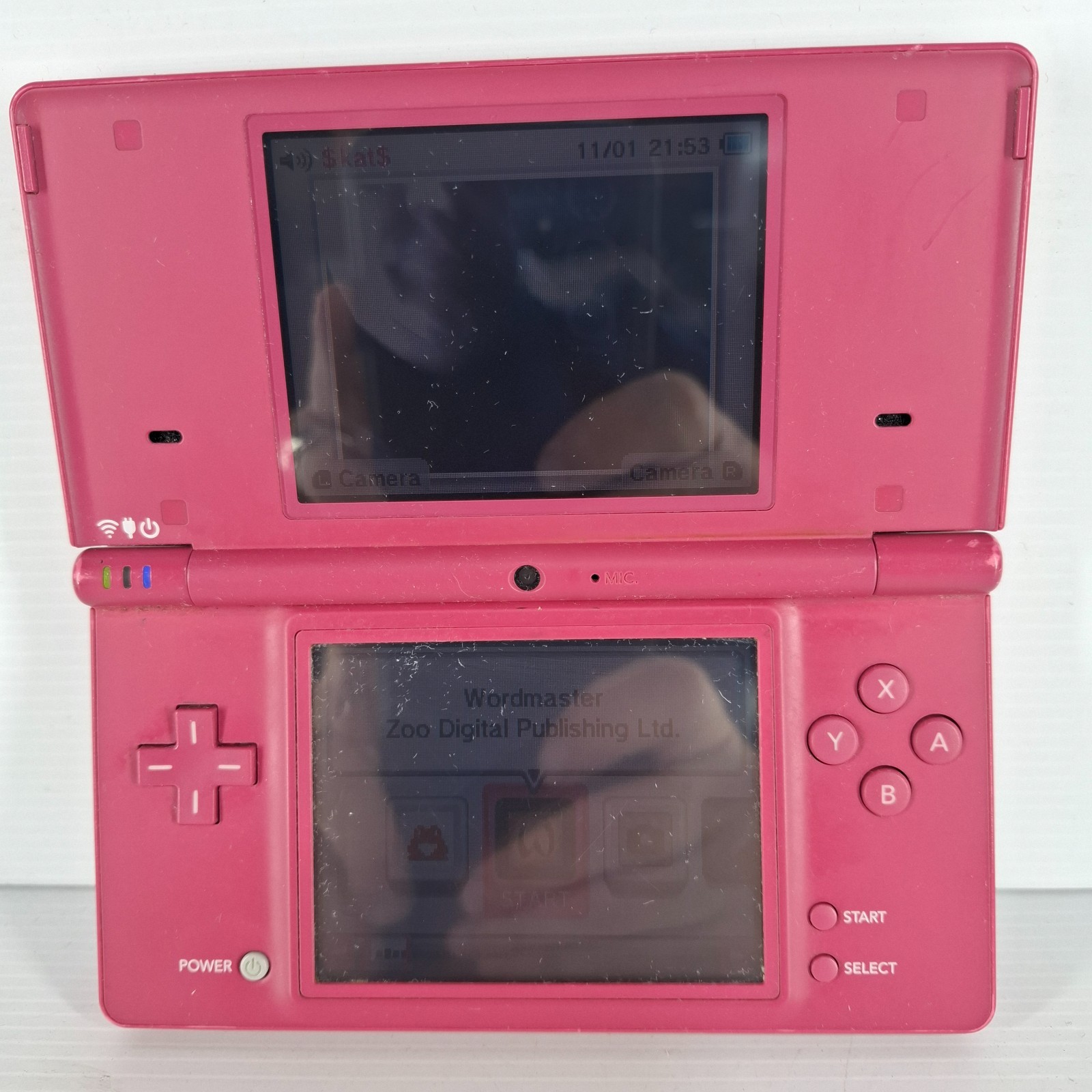 Nintendo DSi Pink Console Plus Wordmaster Game AUS PAL – Working – USB Charging