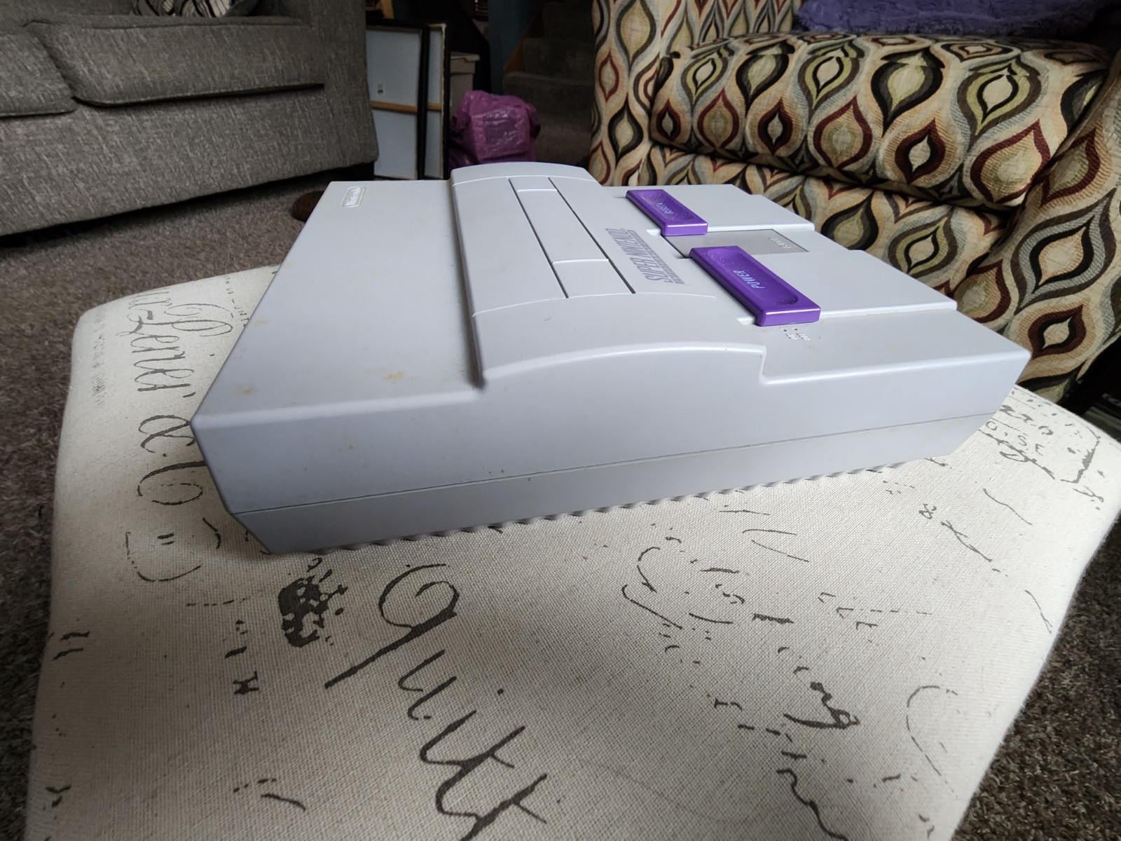 Super Nintendo SNES Console with original box and hookups Super Mario World