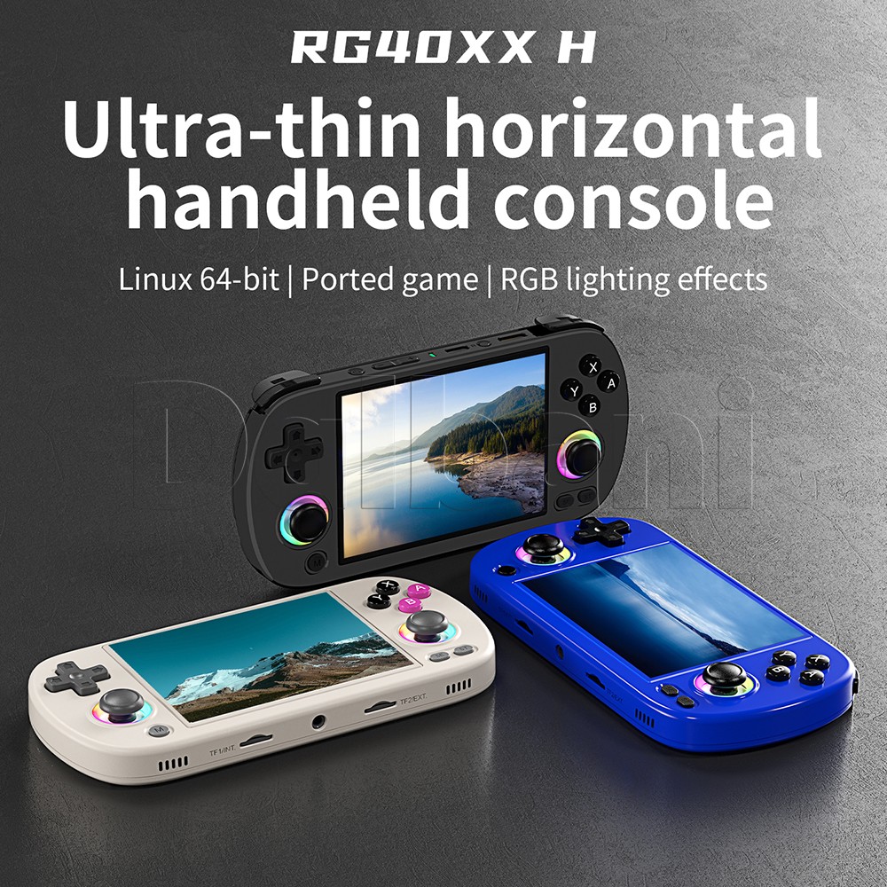 RG40XX H Blue Anbernic handheld Game Console 4.0-inch IPS Screen 64G 5K+ Games