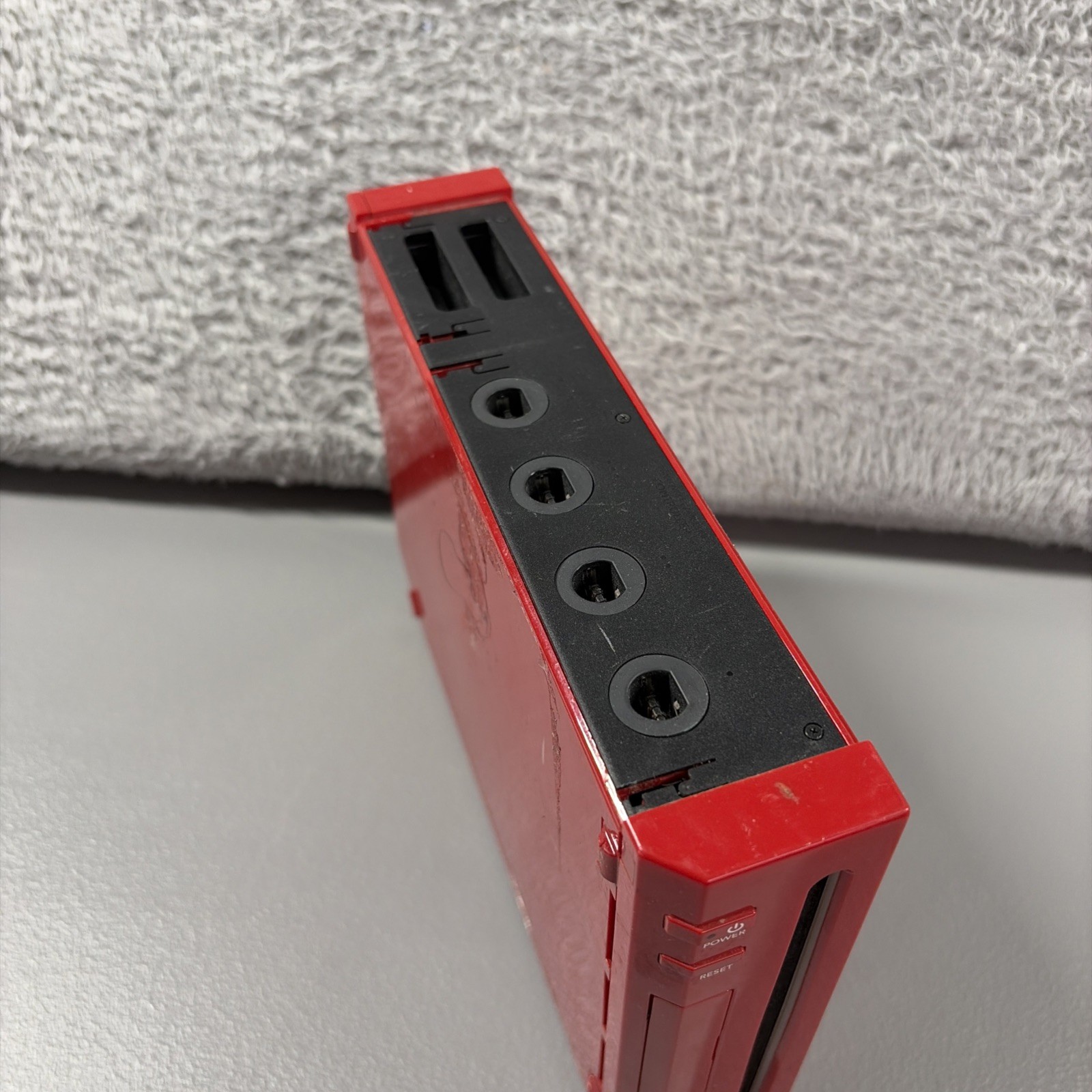 Wii Console System For Parts Untested Red RVL 001 USA 2006