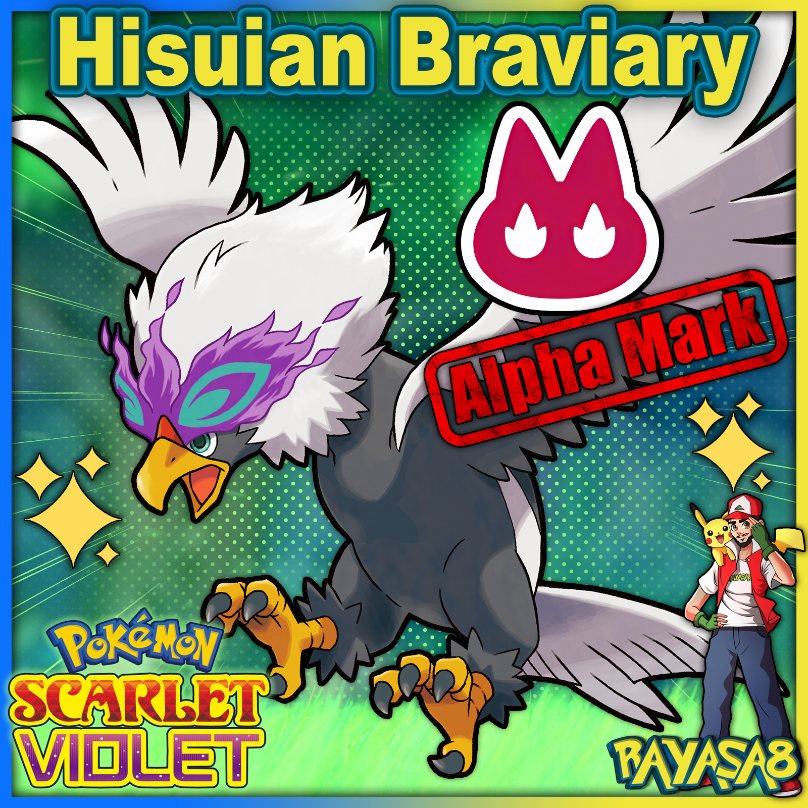 Shiny Hisuian Braviary Alpha 🌟Shiny🌟 & Non Shiny Pokemon Scarlet and Violet