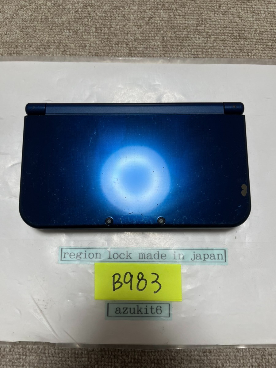 New 3DS LL XL Metalic blue Japan Nintendo Console region Japanese B983