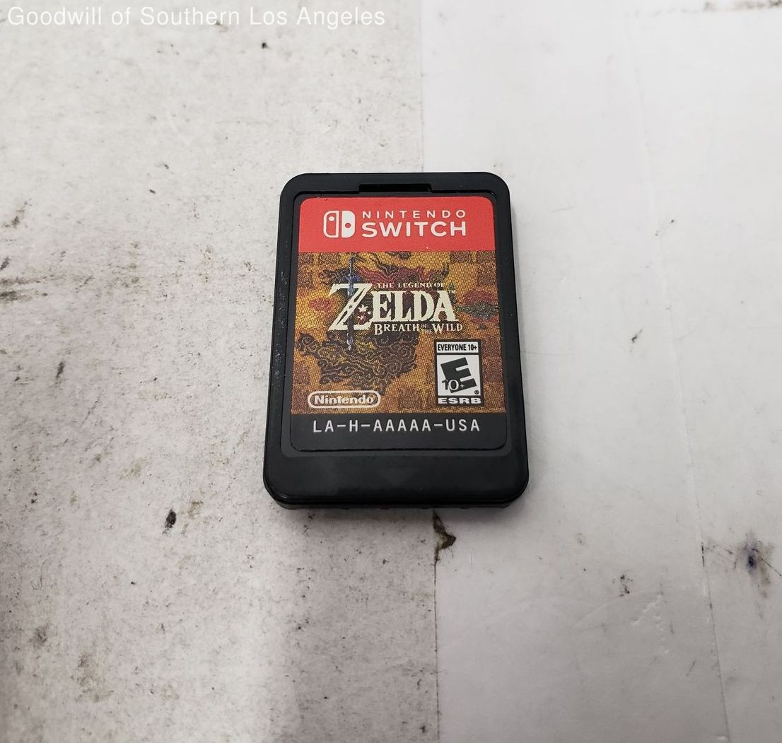Nintendo Switch Red & Blue Console Model HAC-001 Bundle w/ BoTW, Tested Working