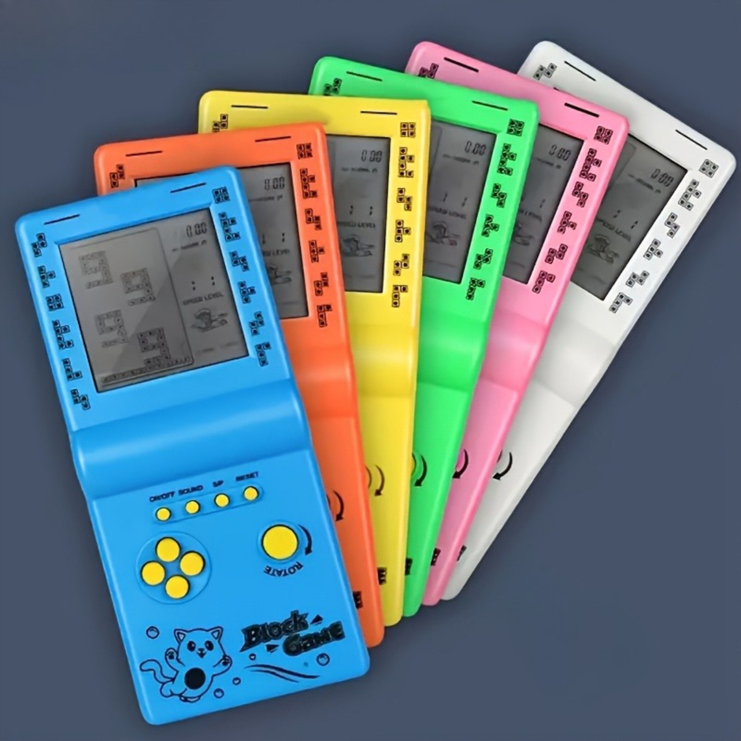 Retro Mini Handheld Game Console Brick Style Portable 49 Games Built-in