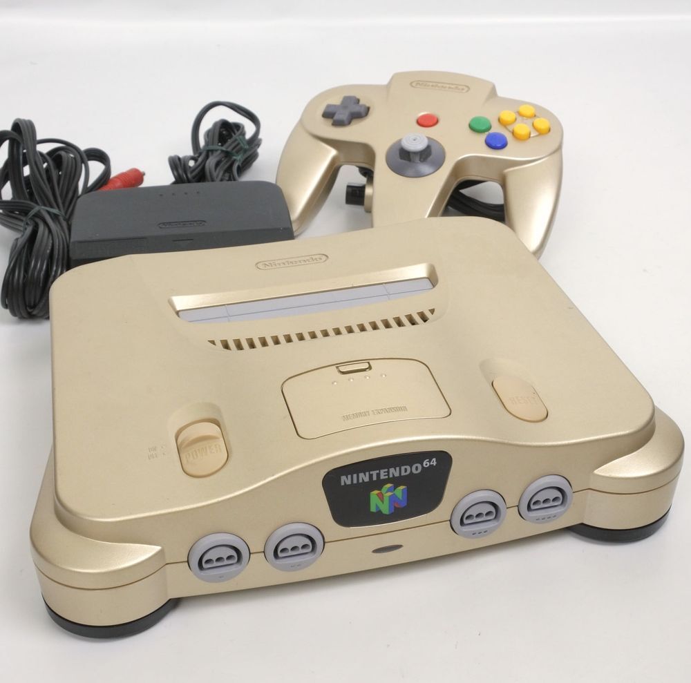 Nintendo 64 Console Bundle N64- Gold
