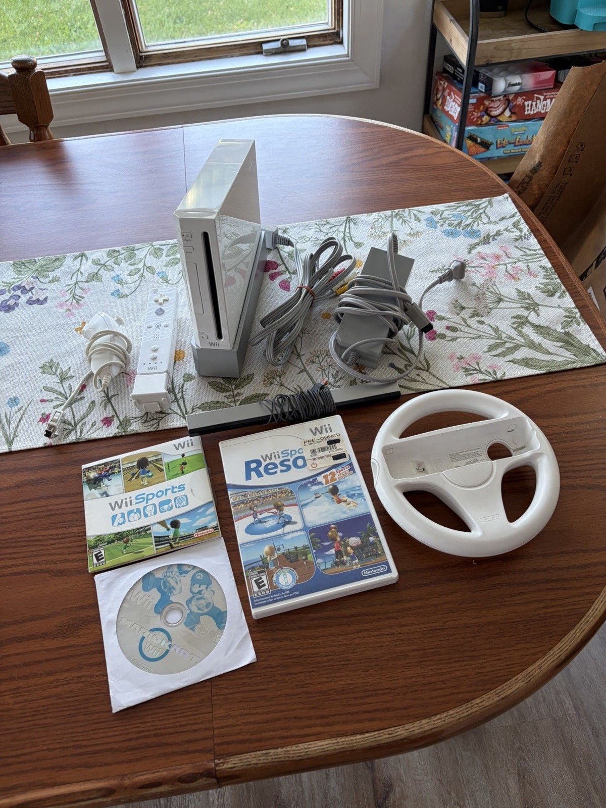 Nintendo Wii Model RVL-001 White Console – Full Bundle – Tested – 3 Games