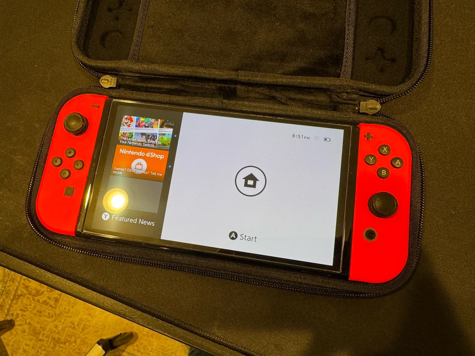 Nintendo Switch OLED And Red Joycons. Amazing Shape Tomtoc Case, Dock and TMNT!