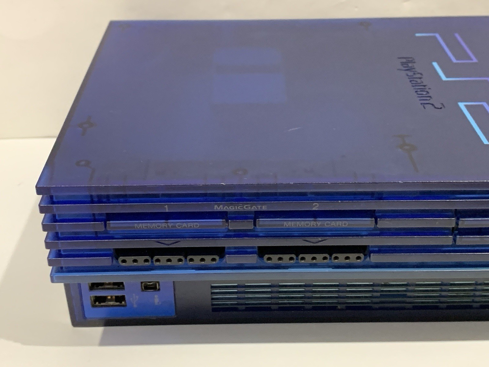 PlayStation PS2 SCPH-37000 Ocean Blue ~ FAT CONSOLE Ace Combat Mahjong ~ Repair