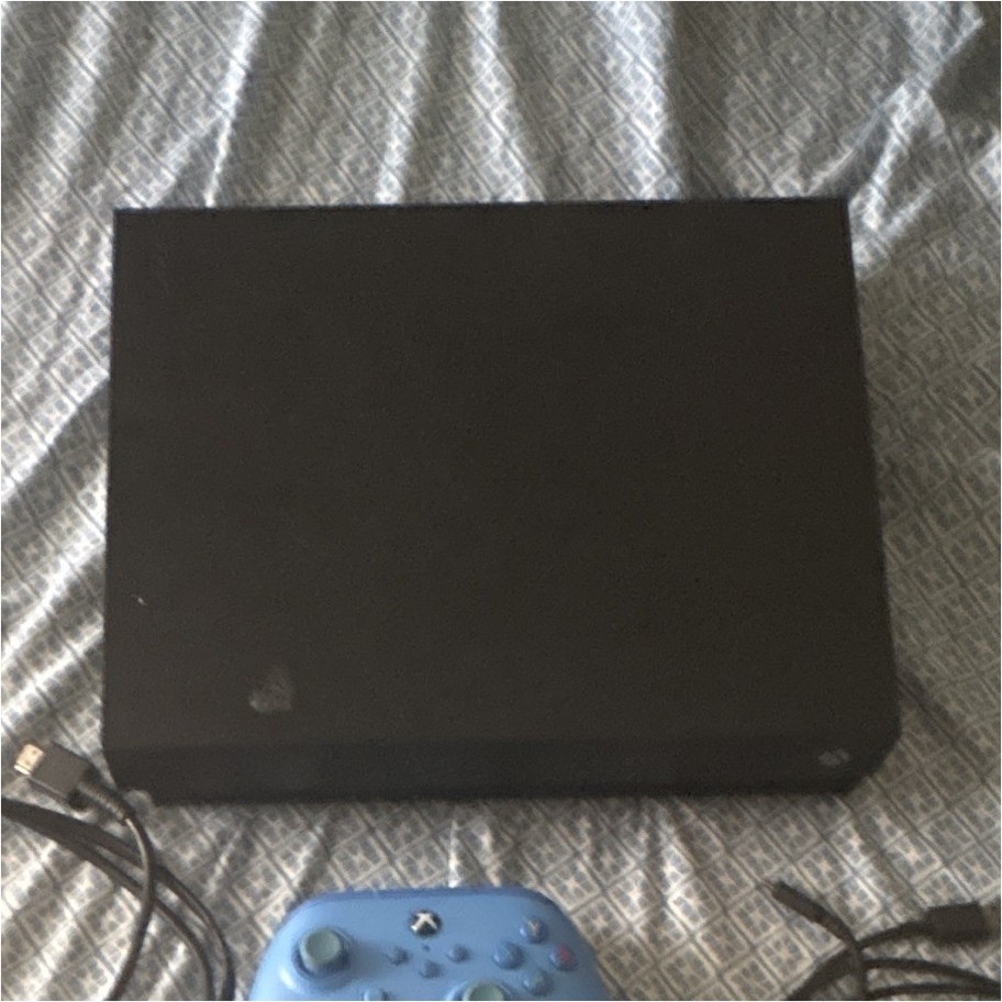 Microsoft Xbox One x with all the cords and a controller,will need to have Venmo