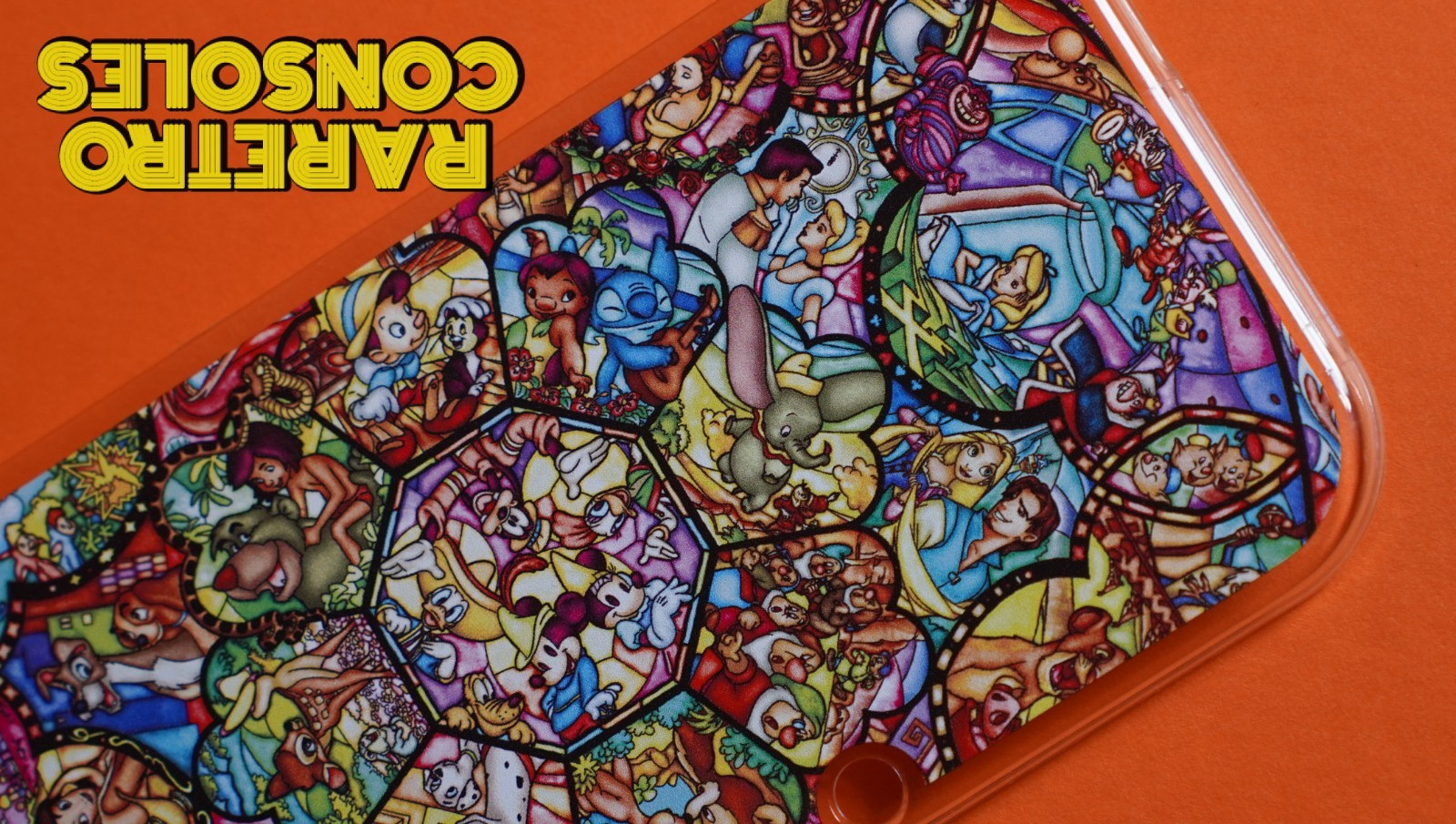 Official Disney New Nintendo 3DS XL PLastic Shell Cove Stained Glass USA SHIP