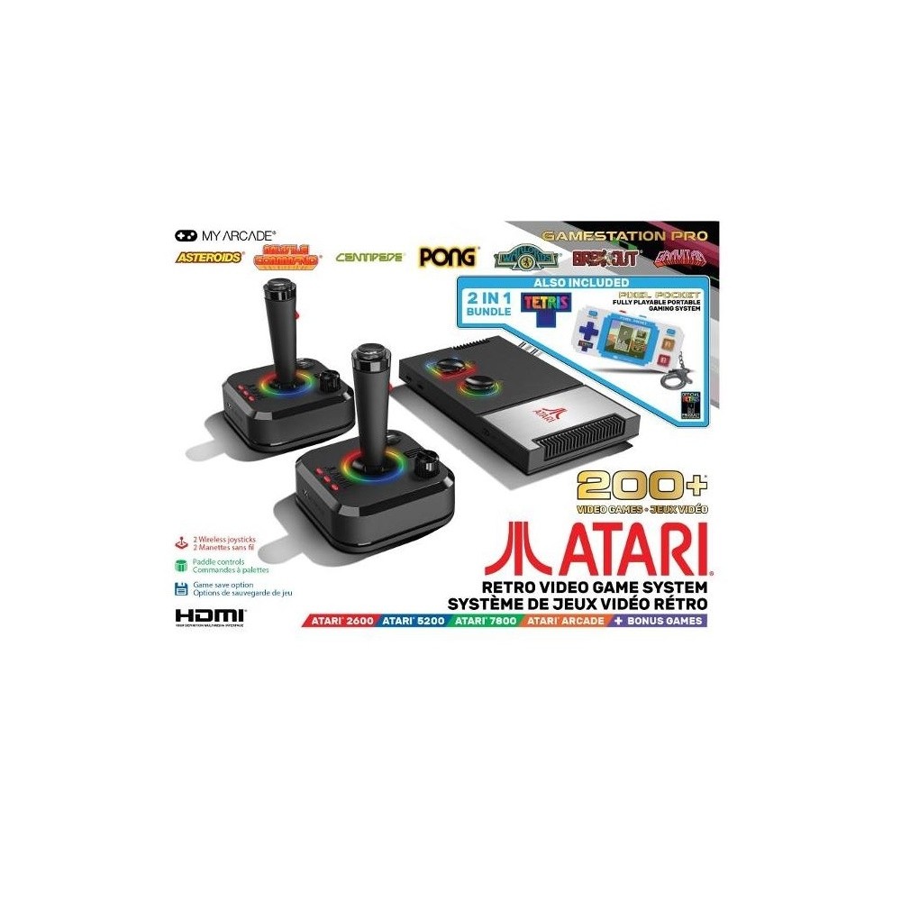 My Arcade Atari Gamestation Pro Retro Video Game System w/ 200+ Games DGUNL-7129