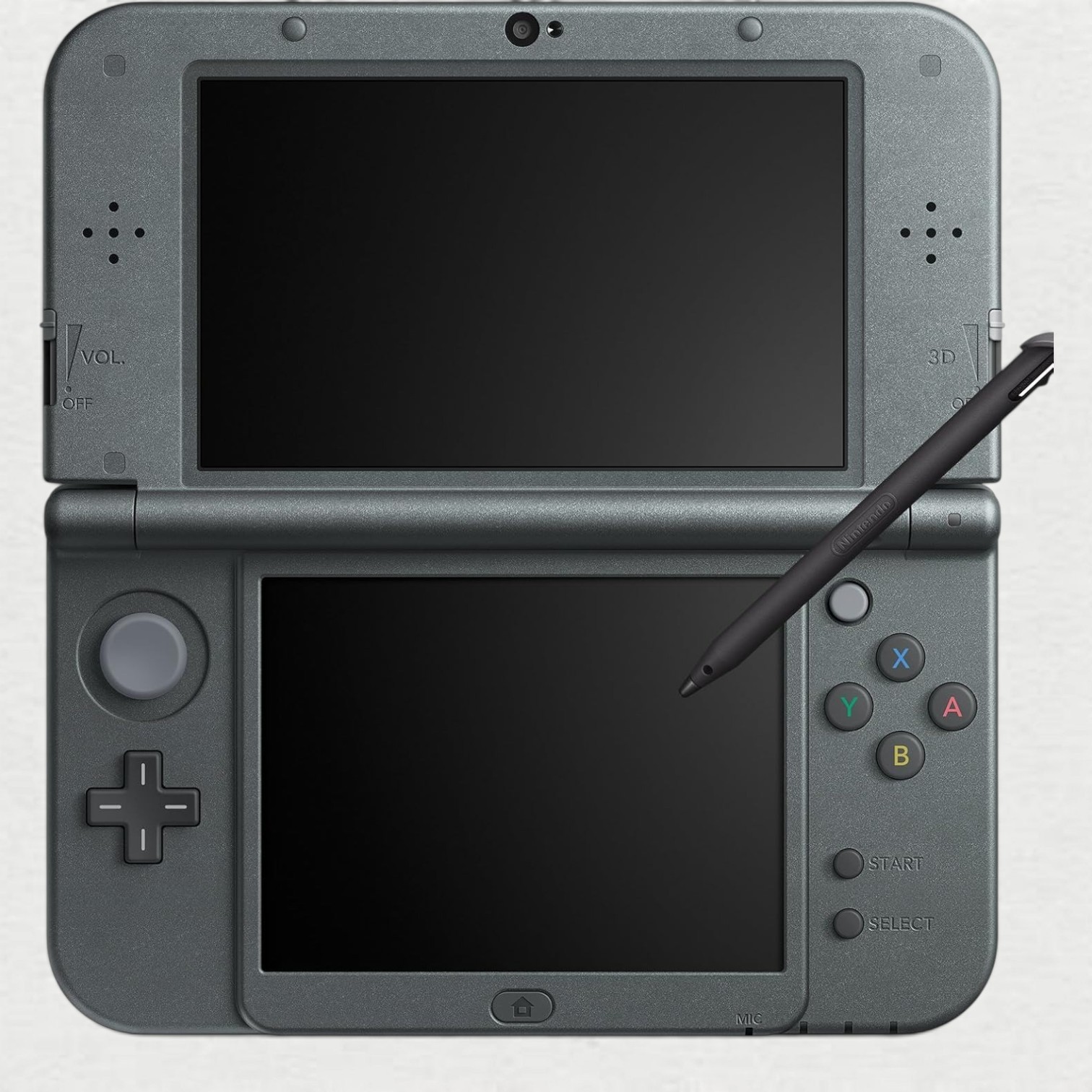 Nintendo New 3DS LL Handheld System Console Headphone Jack Metallic Black
