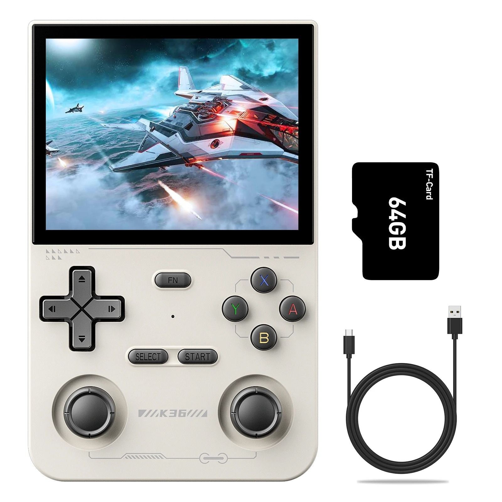 K36 Handheld Game Console 3 5 Inch IPS 64GB Retro Emulator Video Game Player