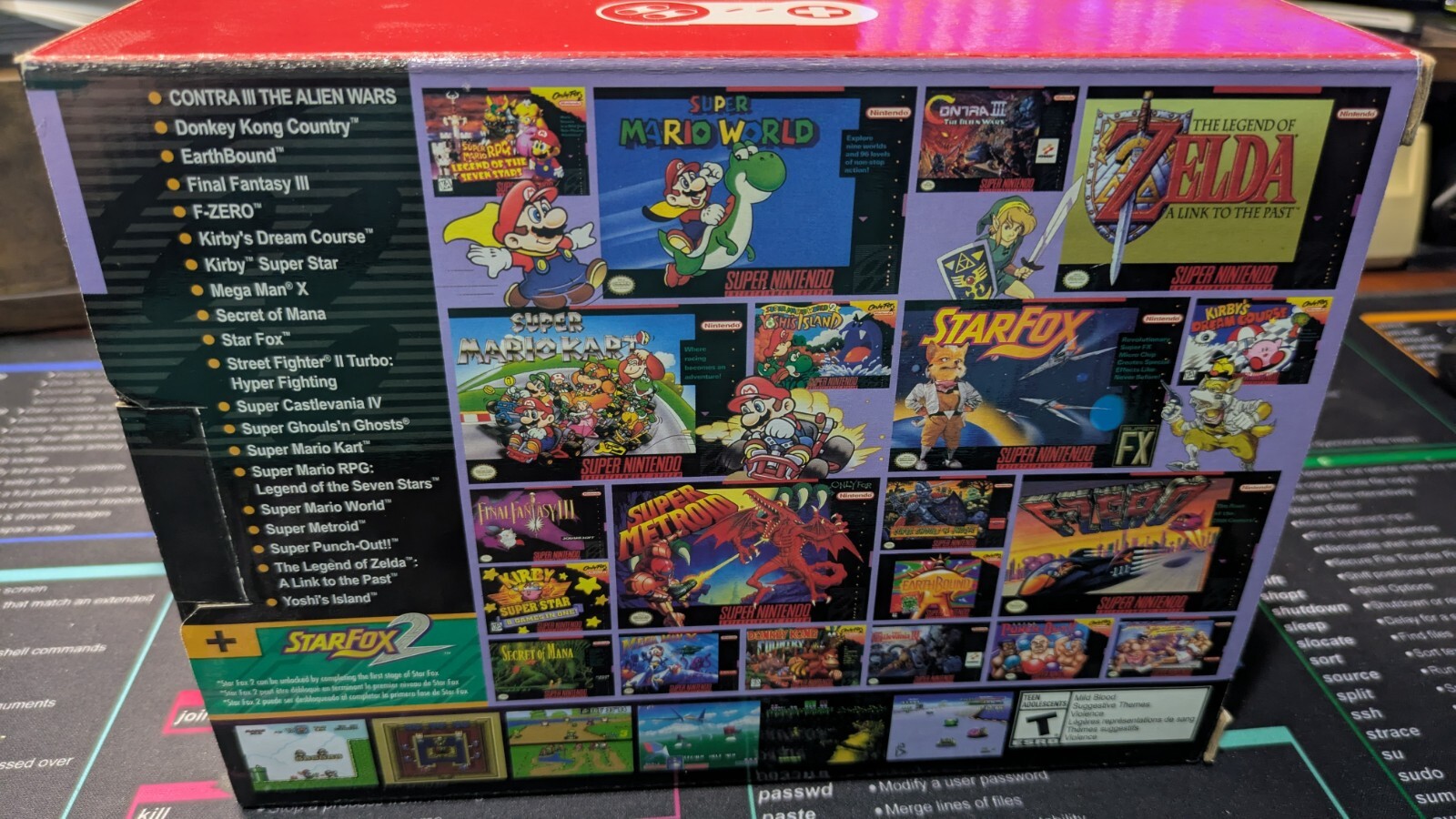 Super Nintendo SNES Classic Edition Mini Console With Built in 21+ Games Pkg dmg