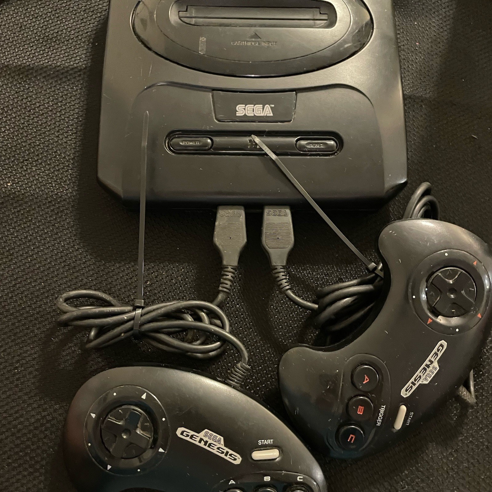 Sega Genesis Model 2 Console MK-1631, Not Tested, 2 Controllers
