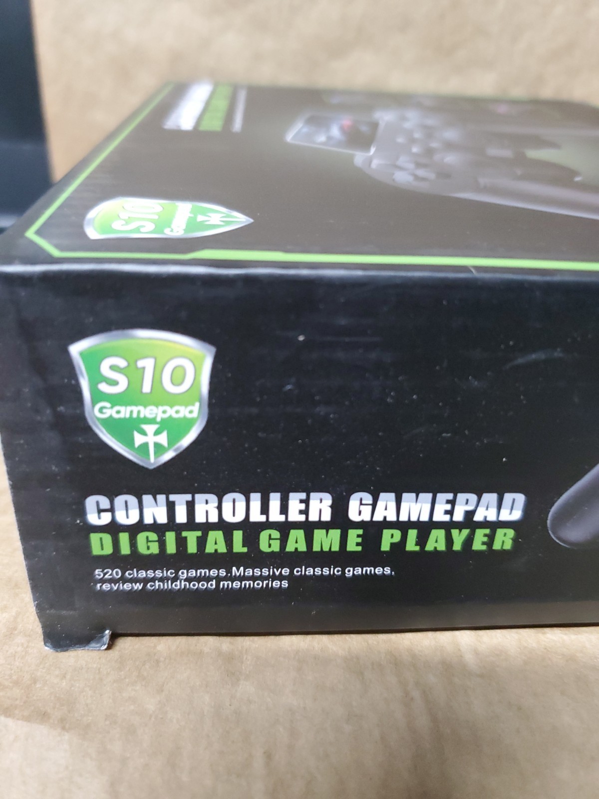 S10 Handheld Gamepad Controller Video Game Player, Black, 520 Built-In Games