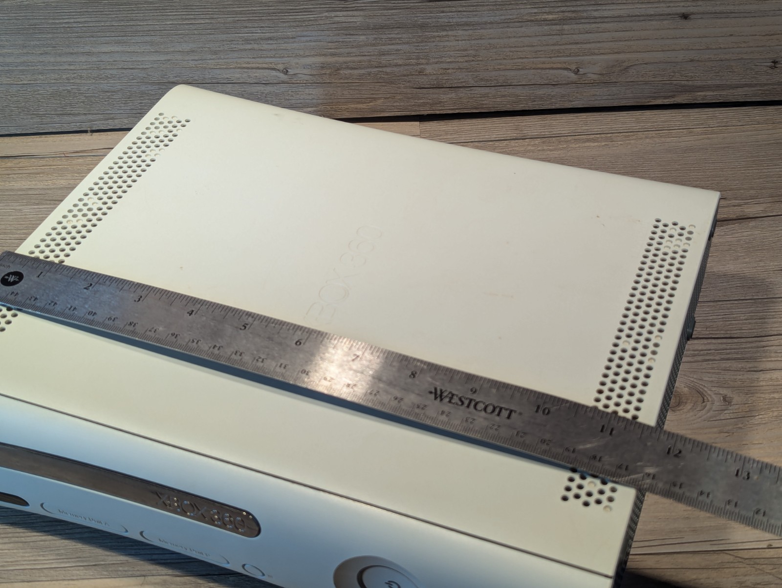 Microsoft Xbox 360 Xenon White Console For Parts Red Ring Good Disc Drive/Case