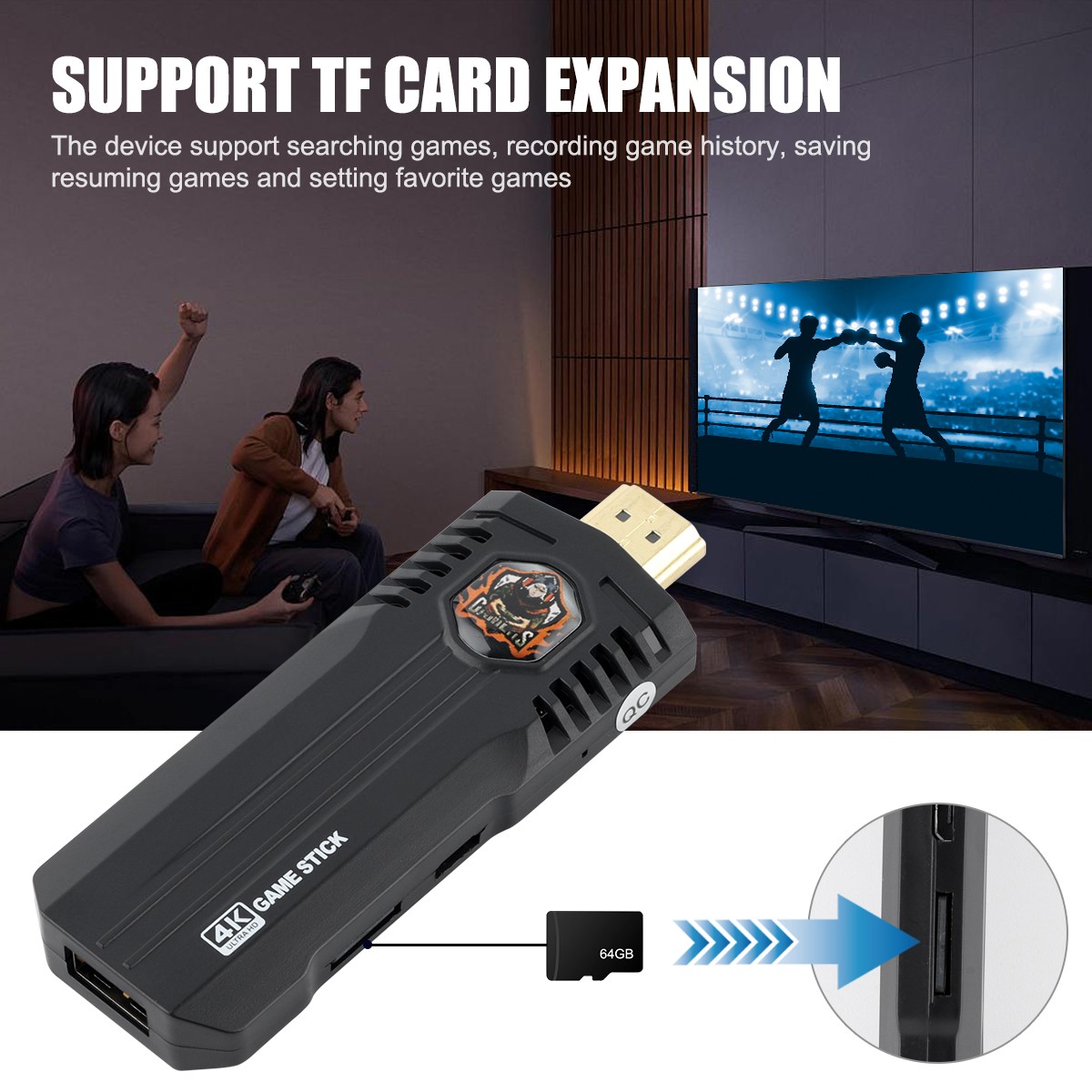 X8PRO Retro Game Console 30000+ Games 64G TF Card 46 Emulators 4K HDMI Output