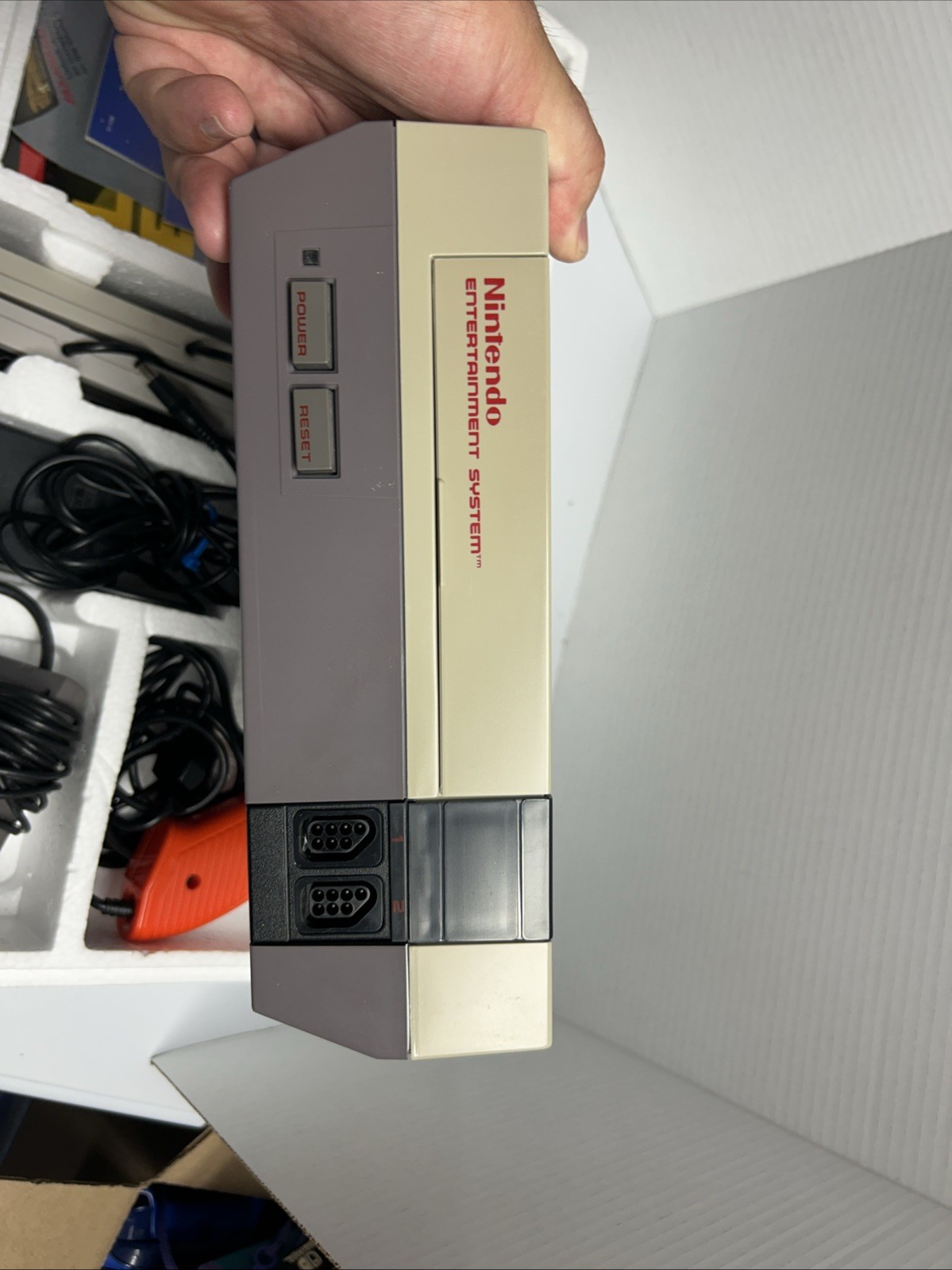 Nintendo NES Action Set Console Complete in box Box Is In Great Shape Tested