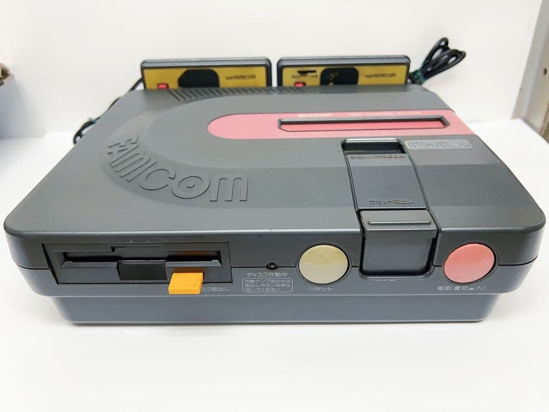Sharp Twin Famicom console Set Black AN-500B Operation not confirmed Japan USED