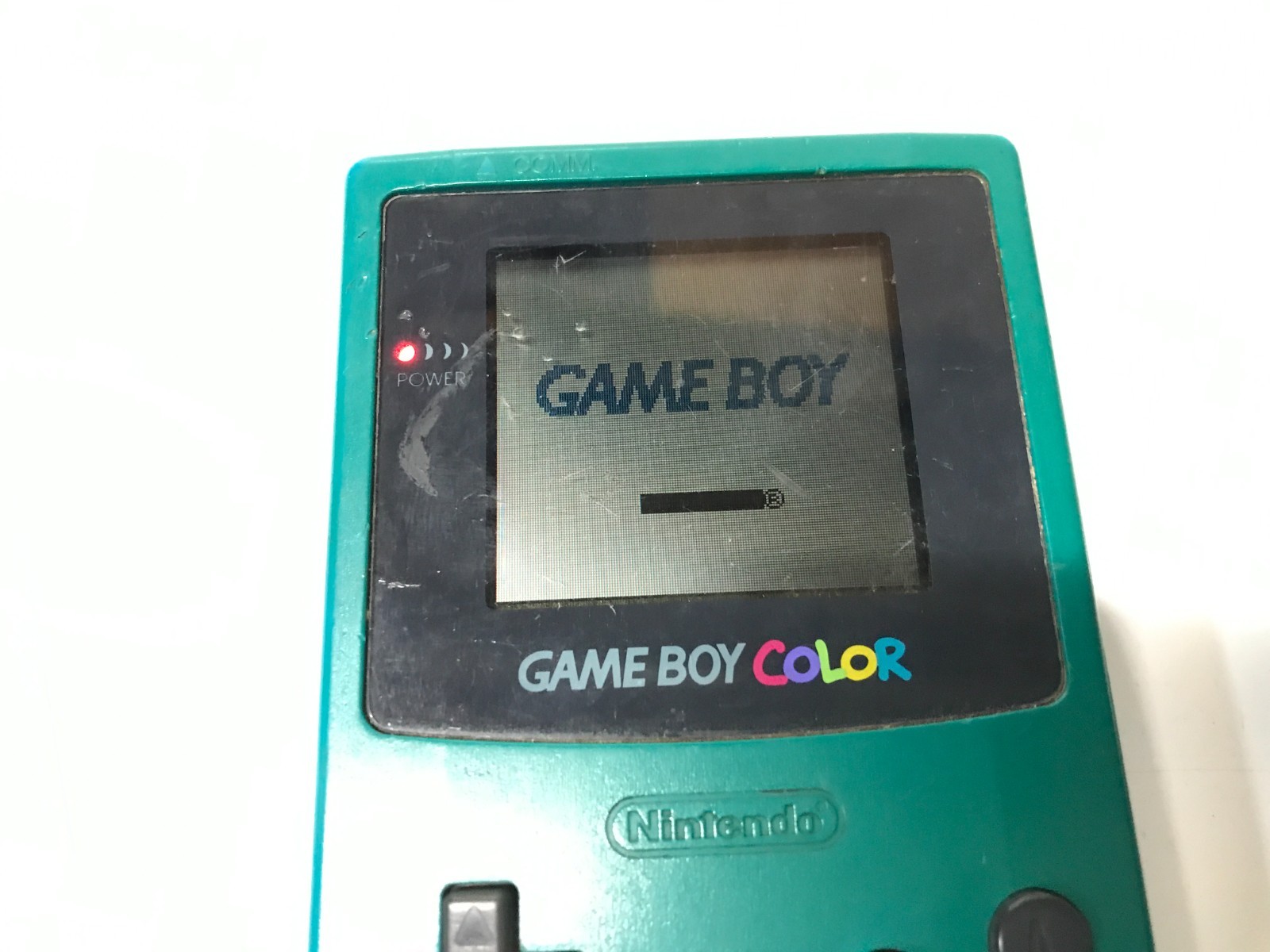 Nintendo Game Boy Color Console GBC Handheld Tested Works As Seen Teal