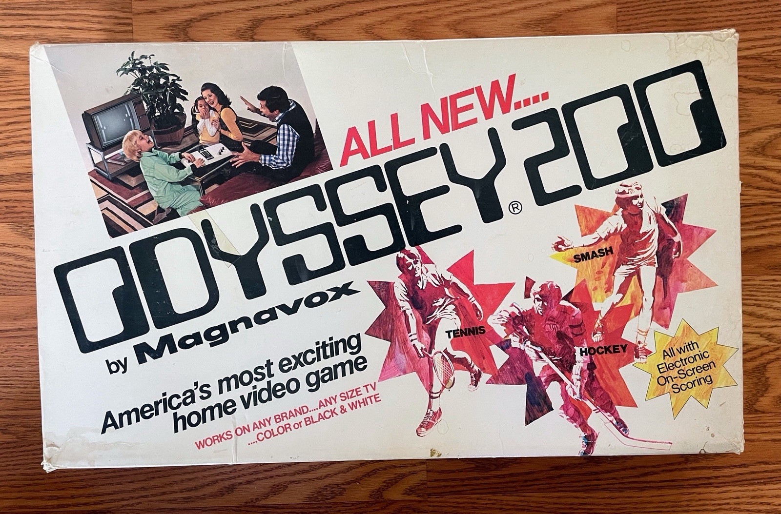 Vintage 70’s Magnavox Odyssey 200 Video Game Console With Box Excellent