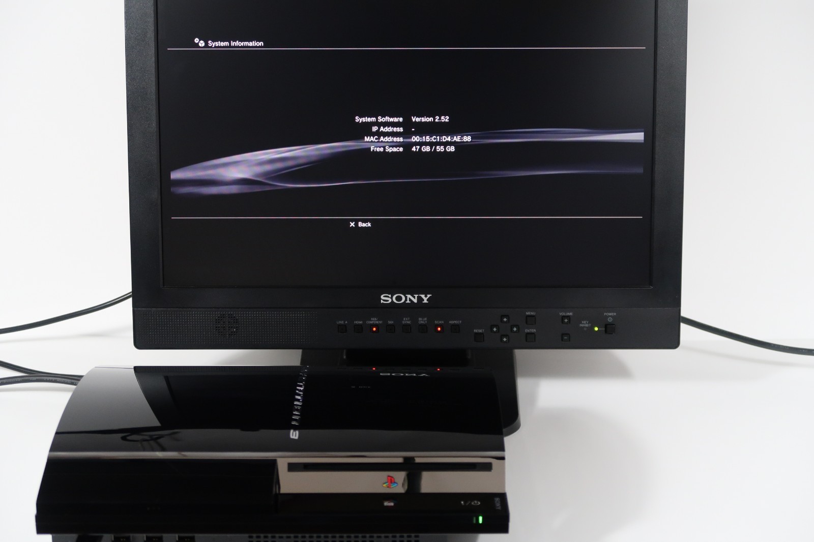 Excellent Sony PlayStation 3 PS3 CECHA00 60GB First Black Model Console W/Box