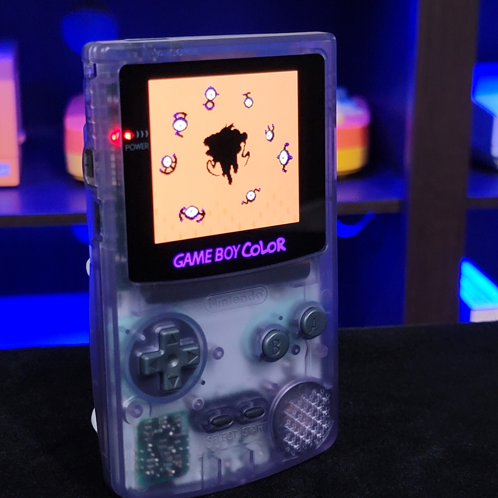 Atomic Purple Gameboy Color Console OLED Touch Screen USB-C Rechargeable Battery