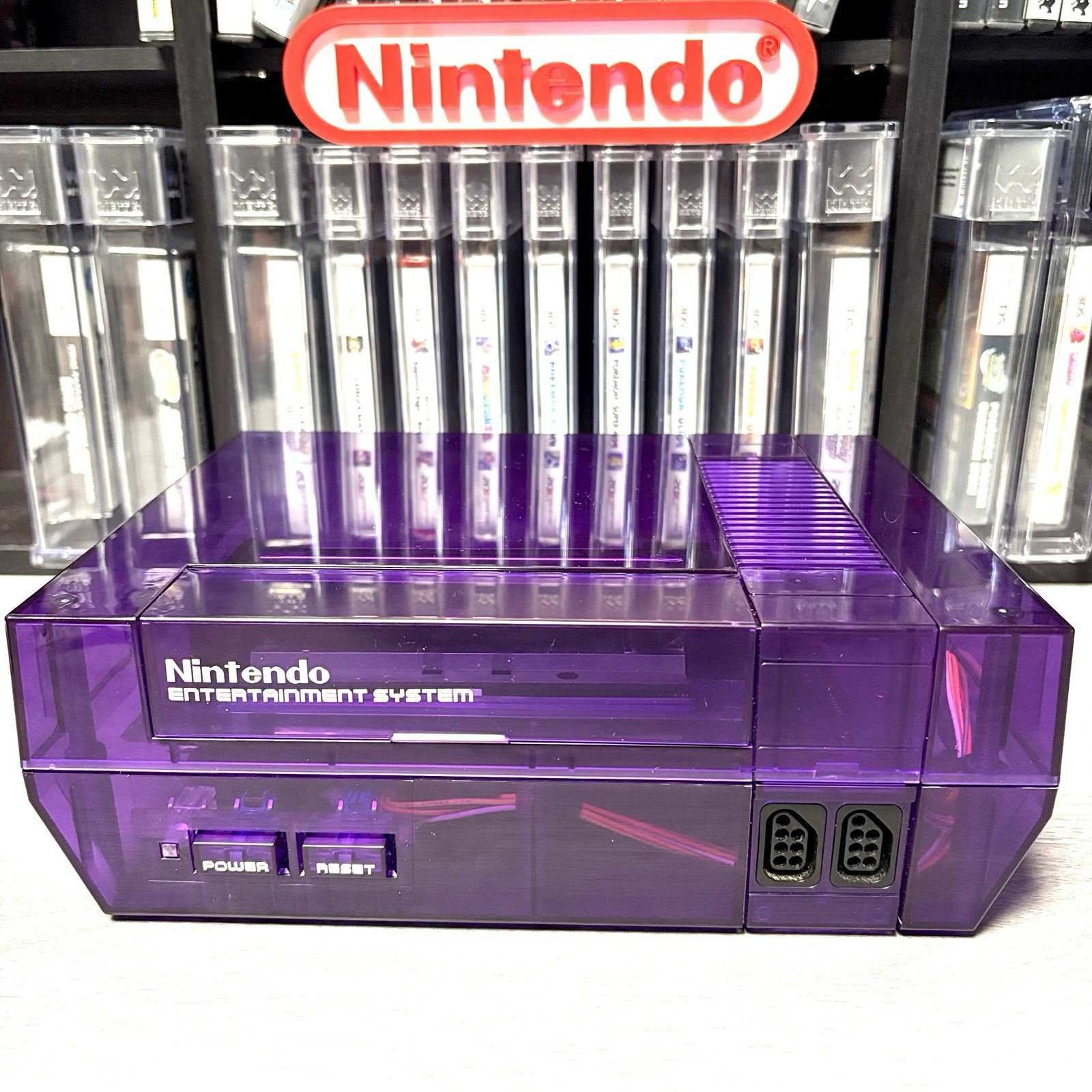 NES Custom Transparent Purple Nintendo NES Console Very Nice!