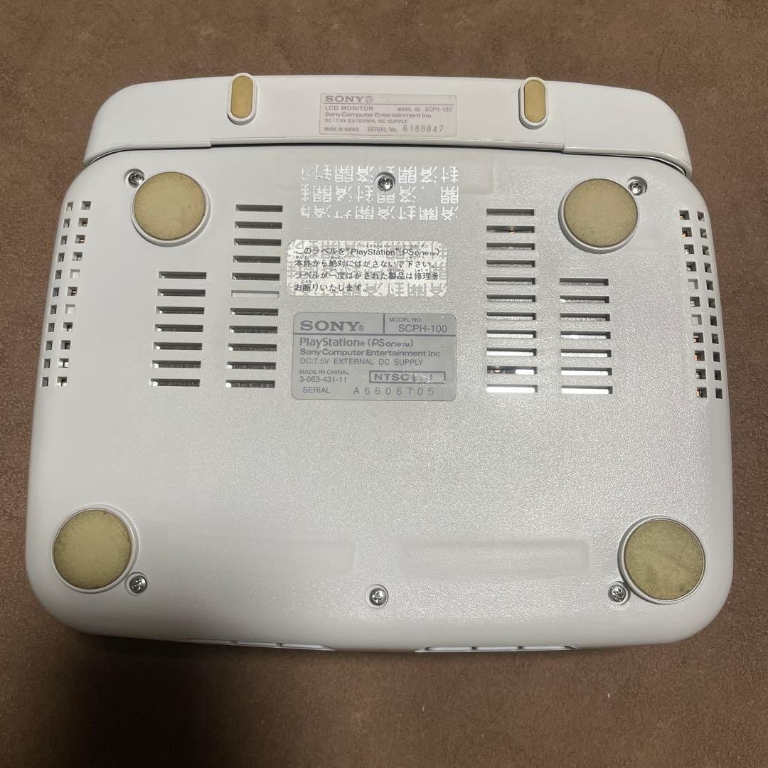 Sony PS One Combo PS1 Console SCPH-100 with LCD Monitor SCPH-130 Tested