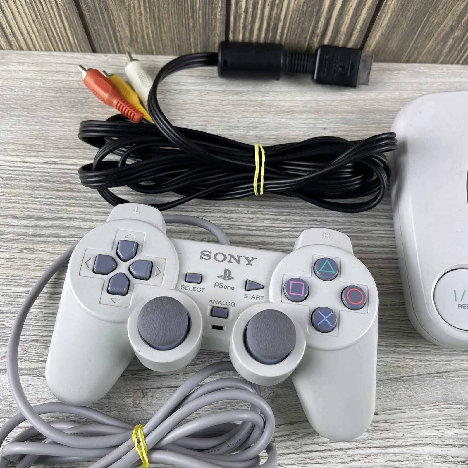 PlayStation PS one PS1 SCPH-101 Console Controller, And Power Cable Tested
