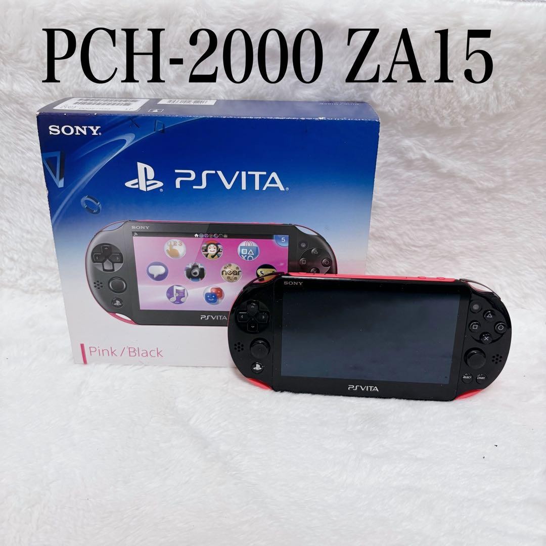 Sony PS Vita PCH-2000 ZA15 Pink Black Wi-Fi Console Japan JP