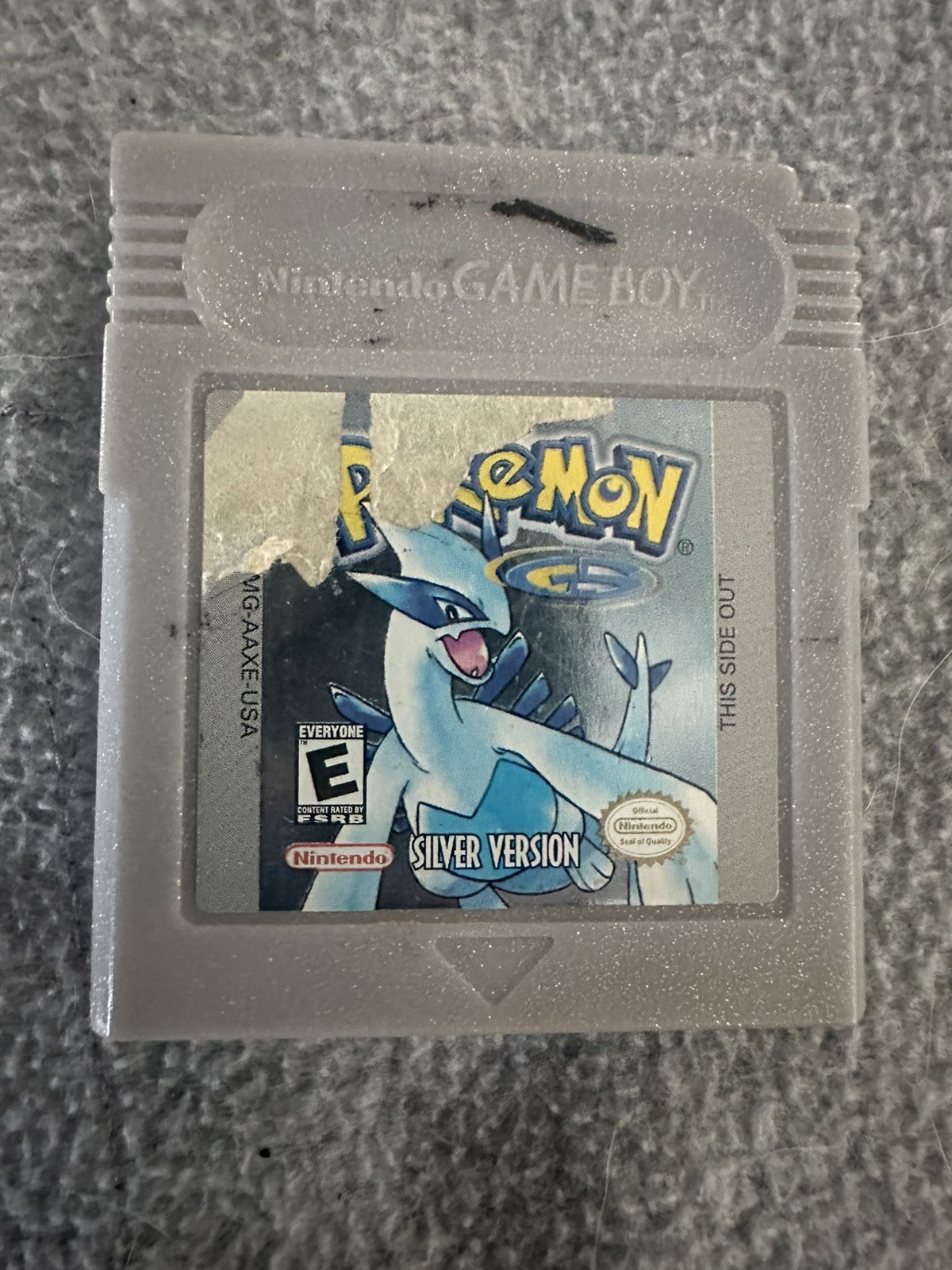 Authentic Pokémon Blue/red & Silver/crystal Pokémon Game Boy Games, with charger