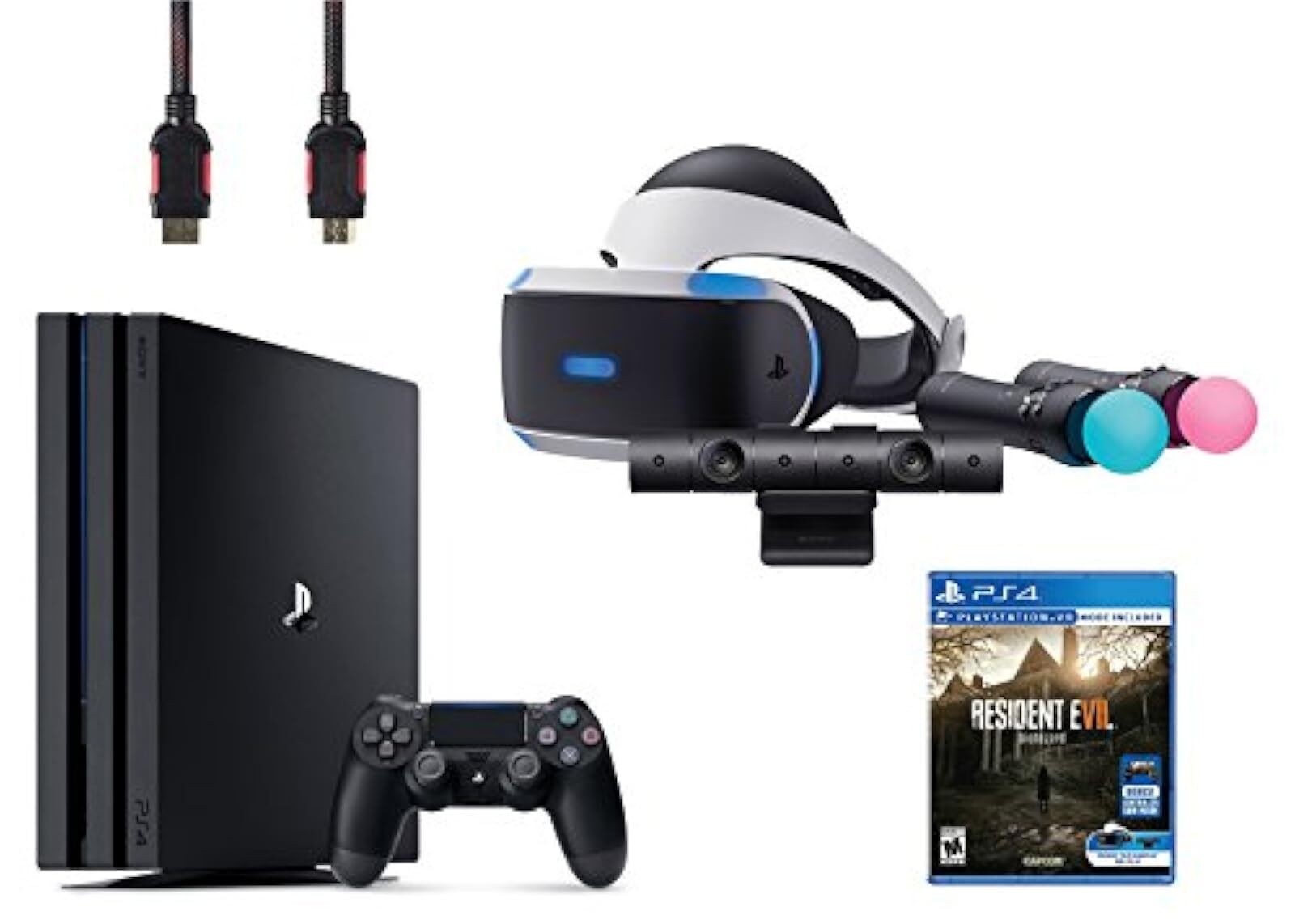 Sony PlayStation VR Start Bundle PS 4 Pro 1TB VR With Resident Evil 7: 2Z