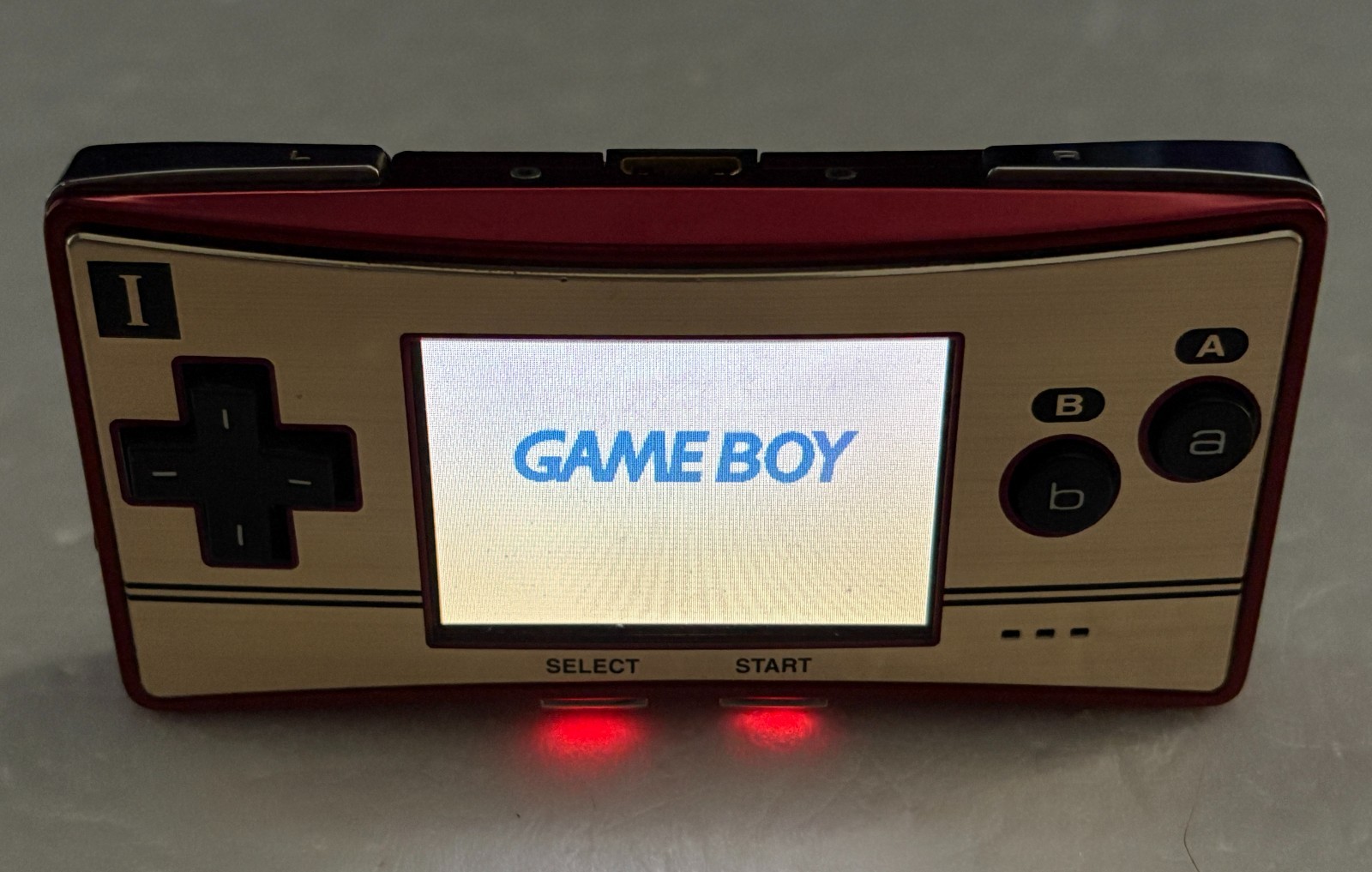 Nintendo Gameboy Micro Famicom Model 20th Anniversary Edition with Original Box