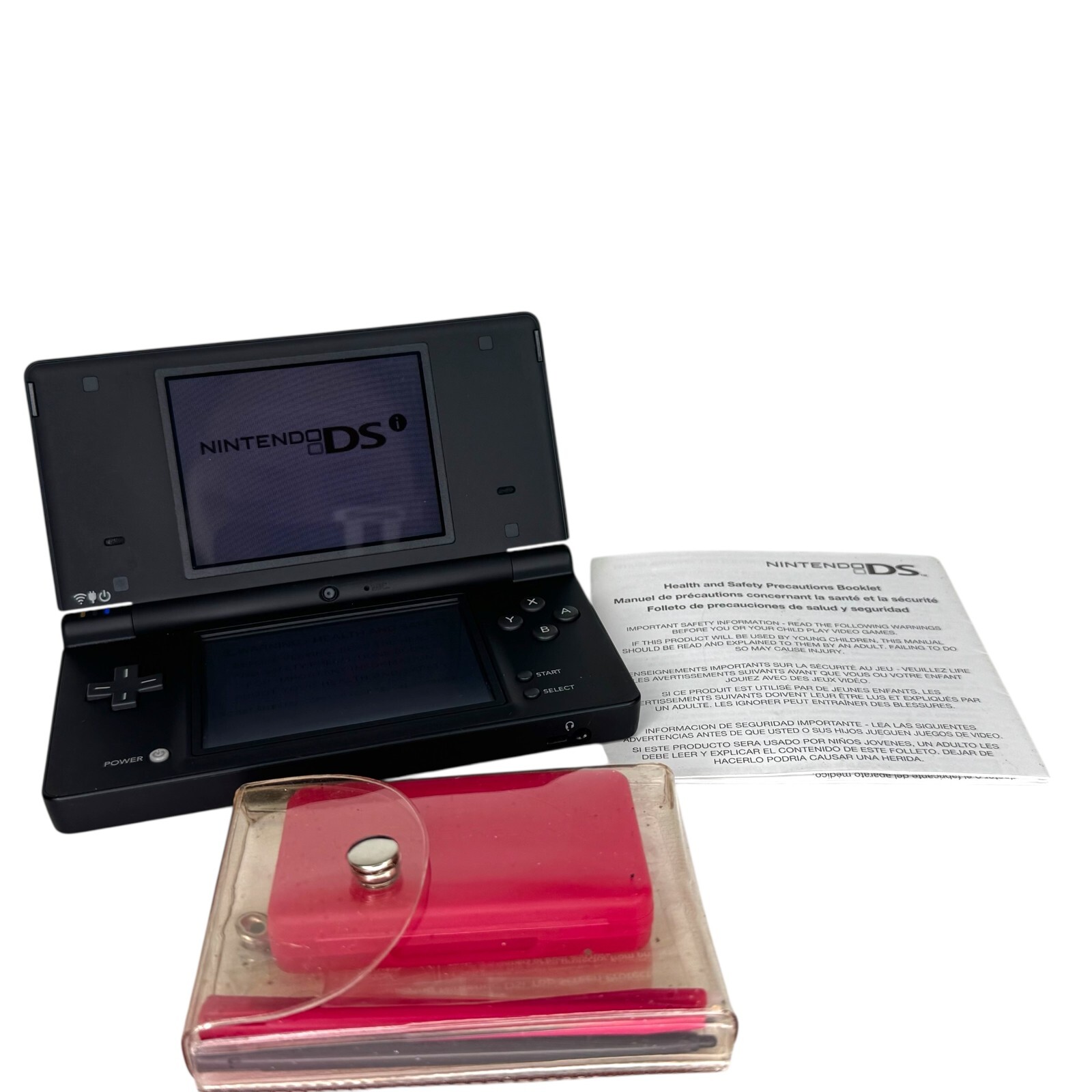 Nintendo DSi Matte Black Console TWL-001 With Stylus (no charger included)