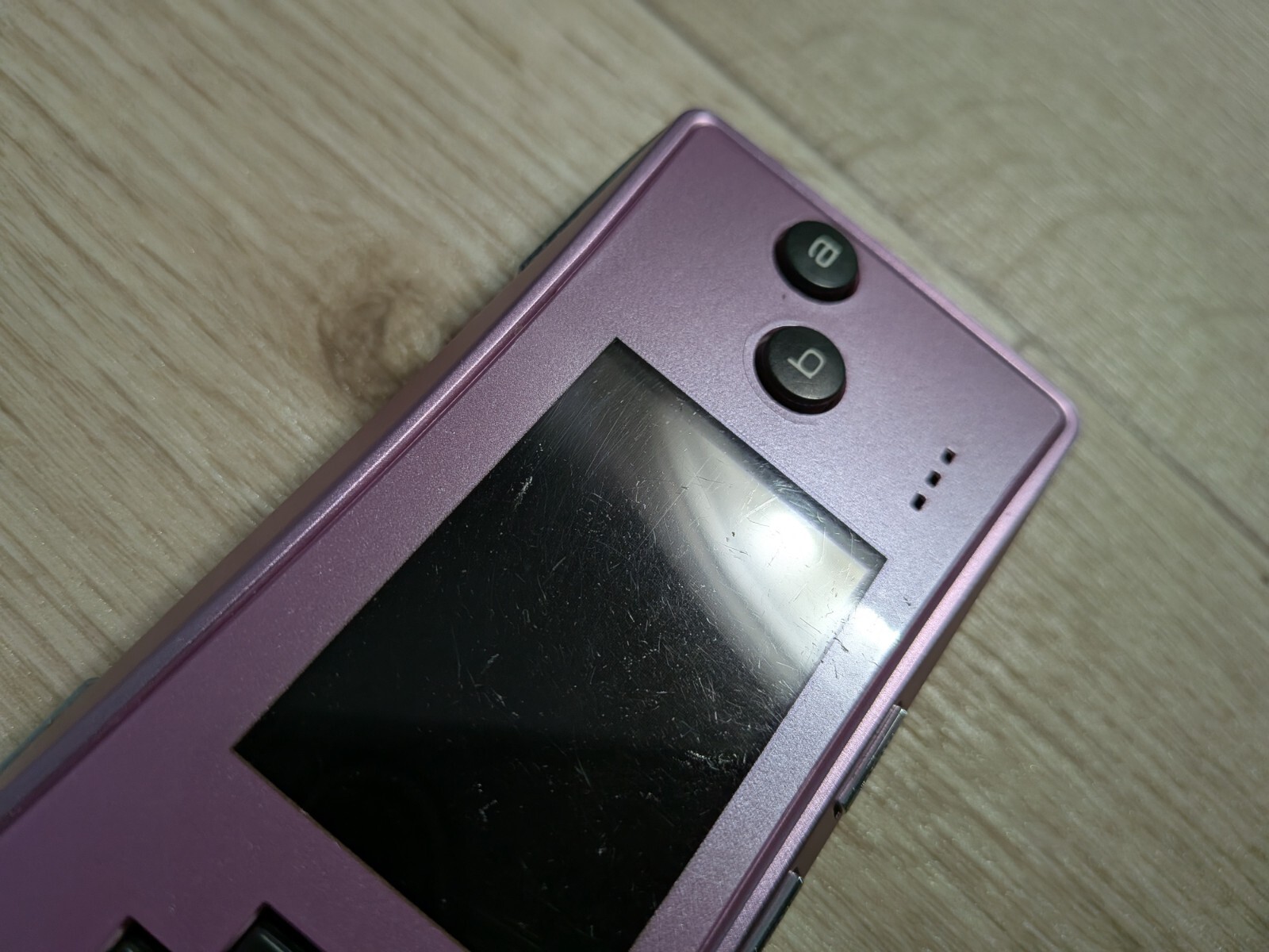 Nintendo game boy micro pink console Tested Work