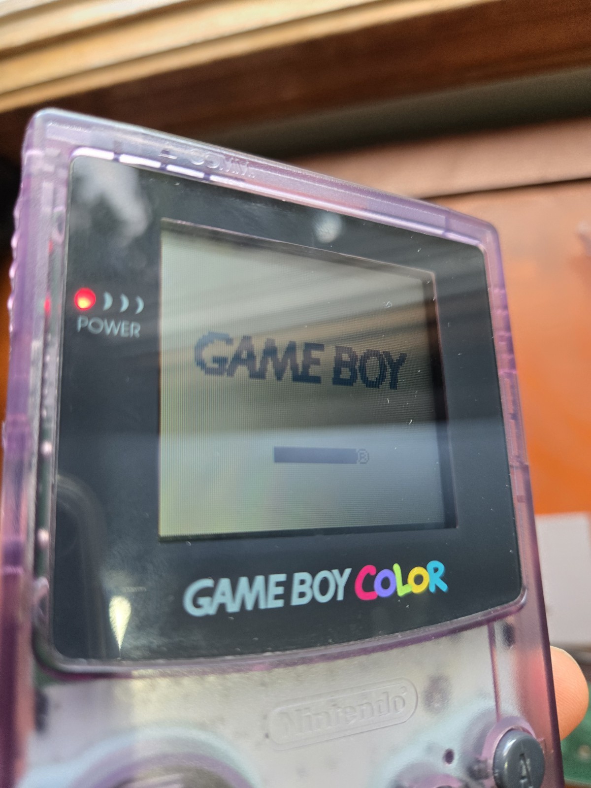 NINTENDO GAMEBOY COLOR Atomic Purple SET w/ 7 Games, 4 accessories and charger