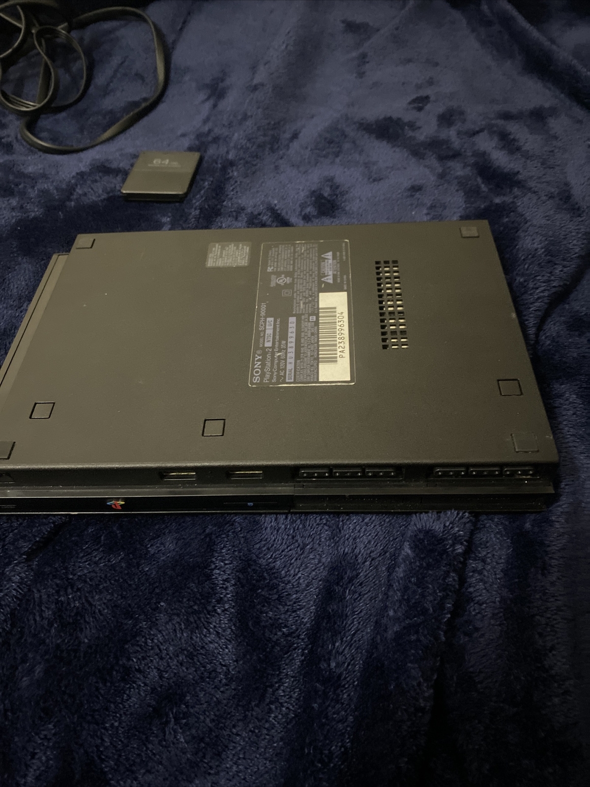 Sony PlayStation 2 Slim Launch Edition Charcoal Black Console (SCPH-75001CB)