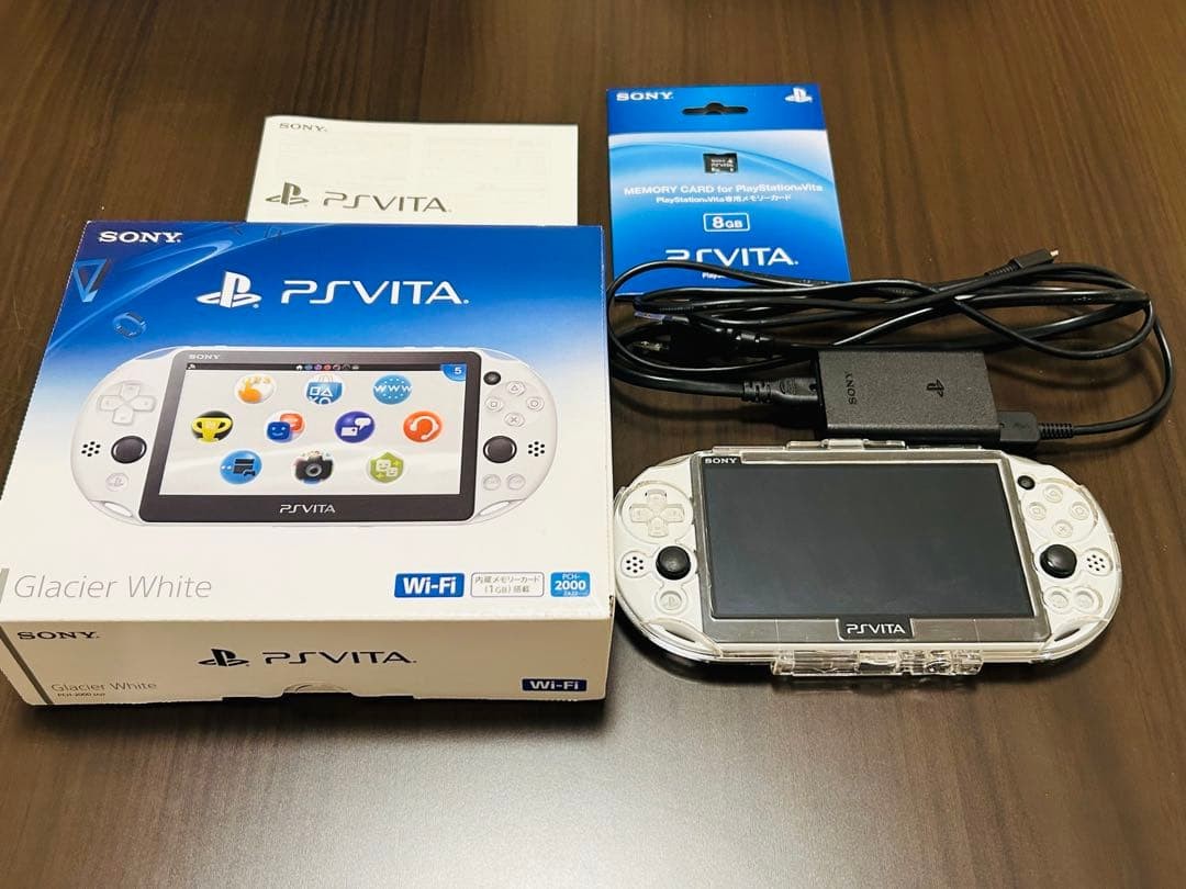 PSVITA Operation Confirmed Psvita Pch-2000 White With 8Gb Memory Card Japan