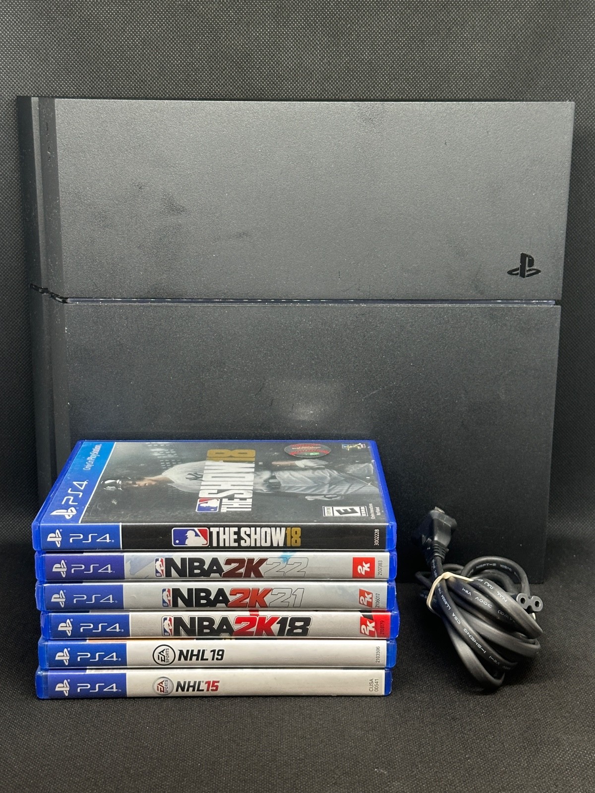 Sony PlayStation 4 PS4 500GB Console CUH-1215A Tested Working w/ 6 Sports Games